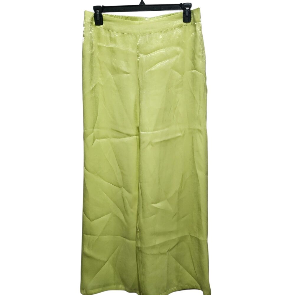 House of Harlow 1960 Green Sheer Wide Leg Pants Women’s Large Y2K
